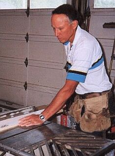 Dave at work with his table saw.